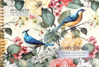 Opakowanie Szkicownik A5/40K koło gładki Ptaszki FRESH