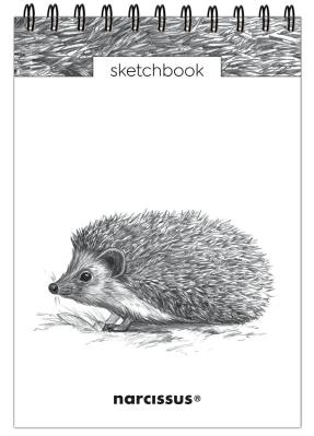 Szkicownik A5/60K na spirali - Jeż. Wydawca: Narcissus. SmakLiter.pl Opakowanie Szkicownik A5/60K na spirali - Jeż