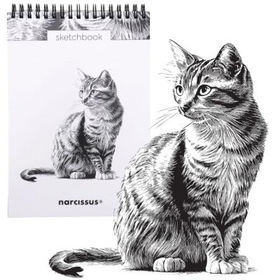 Opakowanie Szkicownik A5/60K na spirali - Kot