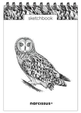 Szkicownik A5/60K na spirali - Sowa. Wydawca: Narcissus. SmakLiter.pl Opakowanie Szkicownik A5/60K na spirali - Sowa