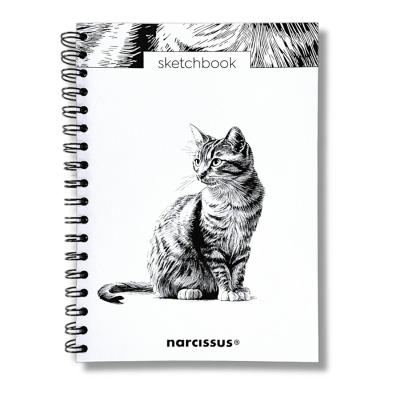 Opakowanie Szkicownik B5/60K na spirali - Kot