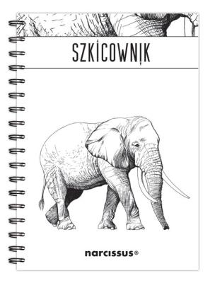 Opakowanie Szkicownik B5 na spirali gładki Słoń