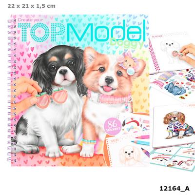 Opakowanie Szkicownik Doggy TOP Model z naklejkami 12164A