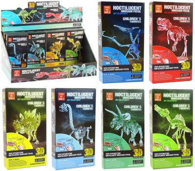 Opakowanie Szkielet dinozaura do składania świecący MIX