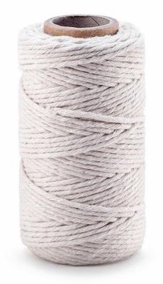Opakowanie Sznurek bawełniany do makramy 2mm 100g biały