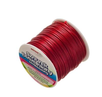 Sznurek bawełniany woskowany 25m czerwony. Wydawca: Brewis. SmakLiter.pl Opakowanie Sznurek bawełniany woskowany 25m czerwony