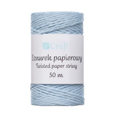 Sznurek papierowy skręcany niebieski 50m. Wydawca: DP CRAFT. SmakLiter.pl Opakowanie Sznurek papierowy skręcany niebieski 50m