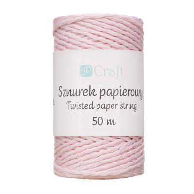 Sznurek papierowy skręcany różowy 50m. Wydawca: DP CRAFT. SmakLiter.pl Opakowanie Sznurek papierowy skręcany różowy 50m