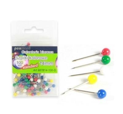 Opakowanie Szpilki 14mm kolorowe standard
