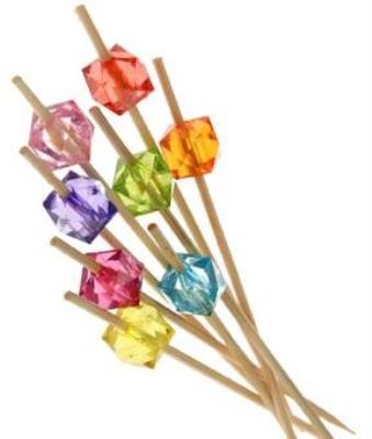 Opakowanie Szpilki do koreczków z kryształkami 24szt