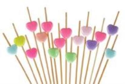 Opakowanie Szpilki do koreczków z serduszkami 16szt