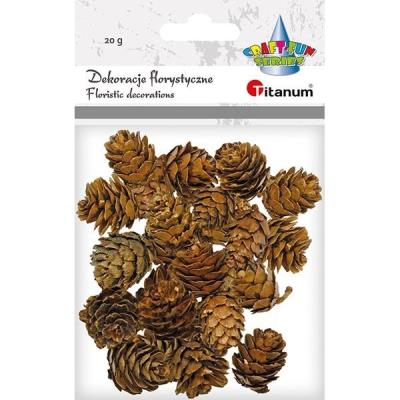Opakowanie Szyszki mix rozmiarów brązowe 20g