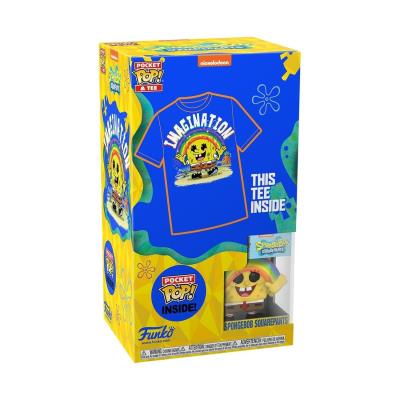 Opakowanie T-shirt i figurka Spongebob with Rainbow Funko Pop