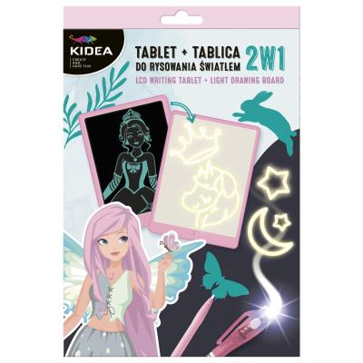 Opakowanie Tablet+tablica do rysowania światłem 2 w1 Kidea A1