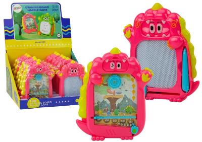 Opakowanie Tablica do rysowania 2w1 dinozaur różowy