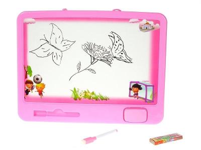 Opakowanie Tablica dwustron., czarna z kredą, biała z flamas.