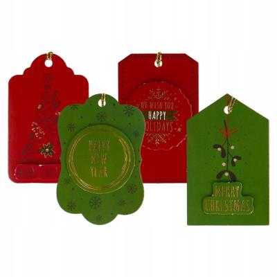 Opakowanie Tagi prezentowe Świąteczne 8szt