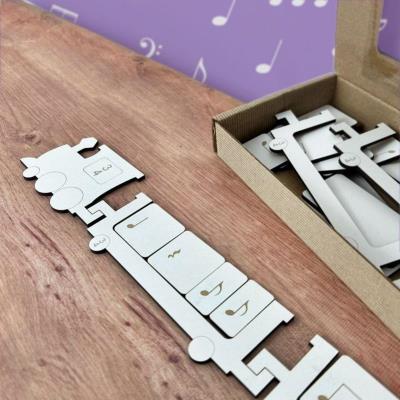 Opakowanie Takty ćwierćnutowe w metrum 3/4 Pociąg muzyczny