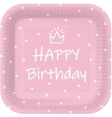 Opakowanie Talerze papierowe kwadratowe eko 23cm 10szt