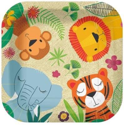 Opakowanie Talerze papierowe kwadratowe eko 23cm 10szt