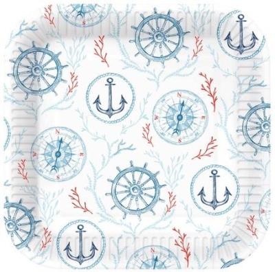 Opakowanie Talerze papierowe kwadratowe eko 23cm 10szt