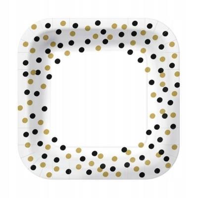 Opakowanie Talerze papierowe kwadratowe eko 23cm 10szt