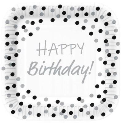 Opakowanie Talerze papierowe kwadratowe eko 23cm 10szt