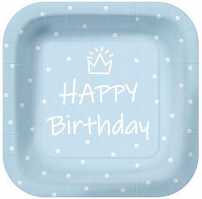 Opakowanie Talerze papierowe kwadratowe eko 23cm 10szt