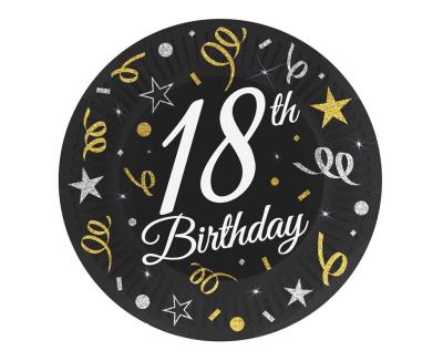 Opakowanie Talerzyki papierowe B&C 18cm 6szt