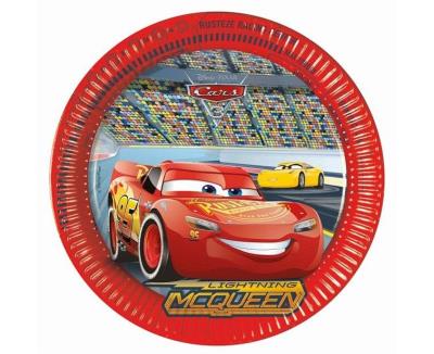 Opakowanie Talerzyki papierowe Cars 3 Disney 23cm 8szt