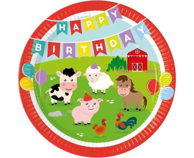 Opakowanie Talerzyki papierowe Farm 23cm 8szt