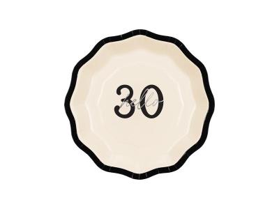 Opakowanie Talerzyki papierowe Hello 30 18cm 6szt