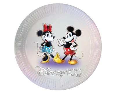 Opakowanie Talerzyki papierowe Mickey&Minnie 23cm 8szt