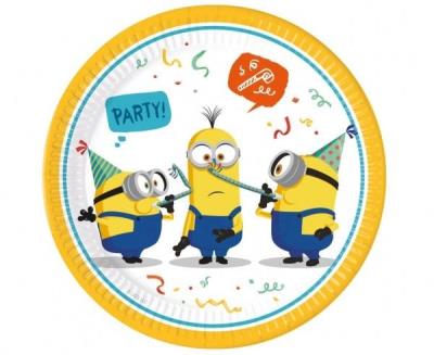 Opakowanie Talerzyki papierowe Minions Rise of Gru 23cm 8szt