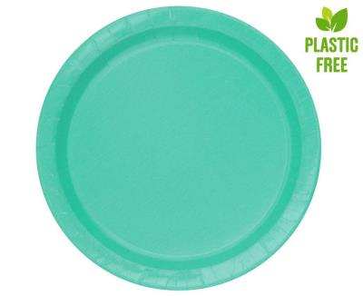 Opakowanie Talerzyki papierowe niebieskie 23cm 8szt.