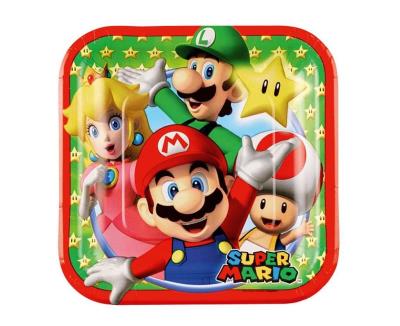 Opakowanie Talerzyki papierowe Super Mario 18x18cm