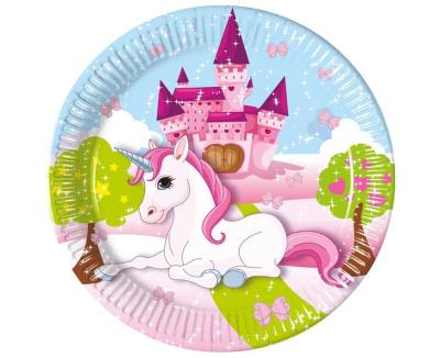 Opakowanie Talerzyki papierowe Unicorn 20cm 8szt