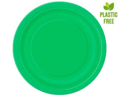 Opakowanie Talerzyki papierowe zielone 23cm 8szt