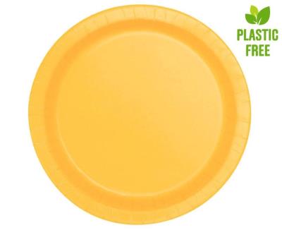 Opakowanie Talerzyki papierowe żółte 23cm 8szt
