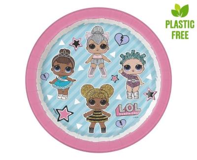 Opakowanie Talerzyki papieroweLOL Surprise 18cm 8szt