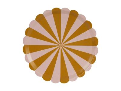 Opakowanie Talerzyki paski 21cm 6szt