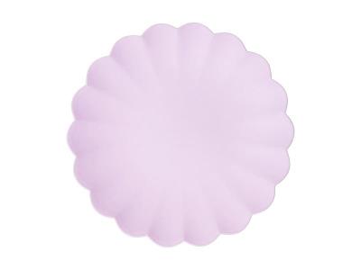 Opakowanie Talerzyki plastikowe fioletowe 22x22cm 4szt