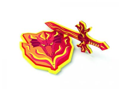 Tarcza rycerska ognista 41cm. Wydawca: PAPO. SmakLiter.pl Opakowanie Tarcza rycerska ognista 41cm