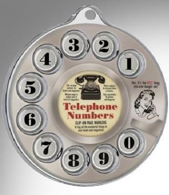 Tarcza telefonu - zakładki do książki 0-9. Wydawca: IF. SmakLiter.pl Opakowanie Tarcza telefonu - zakładki do książki 0-9