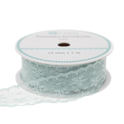 Opakowanie Tasiemka koronkowa miętowa 2,5cmx2m