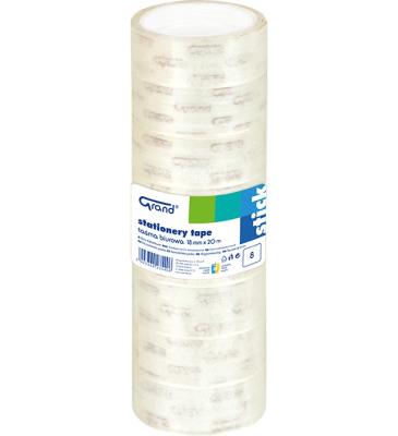 Taśma biurowa 18mmx20m (8szt) GRAND. Wydawca: Grand. SmakLiter.pl Opakowanie Taśma biurowa 18mmx20m (8szt) GRAND