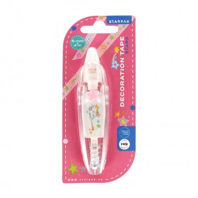 Opakowanie Taśma dekoracyjna Gwiazdki 6mm x 4m