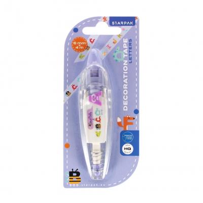 Opakowanie Taśma dekoracyjna Literki 6mm x 4m
