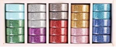 Opakowanie Taśma dekoracyjna Washi Tape brokat (25szt)