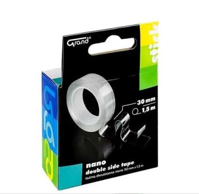 Taśma dwustronna Nano 30mmx1,5m GRAND. Wydawca: Grand. SmakLiter.pl Opakowanie Taśma dwustronna Nano 30mmx1,5m GRAND
